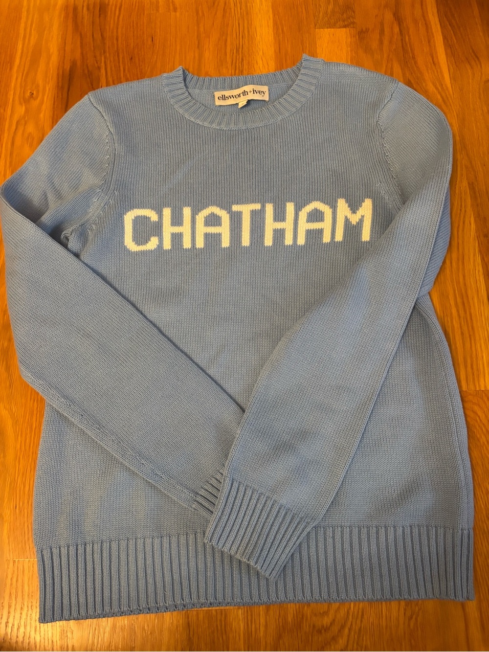 Ellsworth & Ivey 'Chatham' Light Blue Knit Sweater